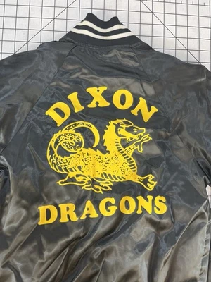 Abrigo Chaqueta De Colección Años 70 80 Niños Satén Jóvenes Bombardero Dragón Dixon Ky L Cortavientos Foto 1 de 4