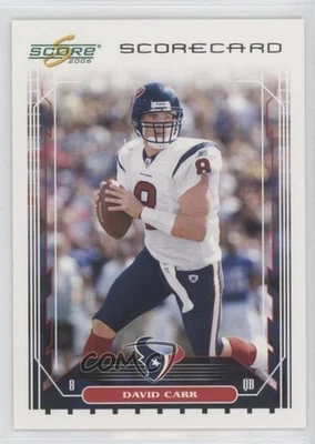 2006 Score Scorecard /750 David Carr #103 - Image 1 of 2