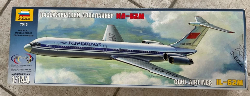 ZVEZDA  7013 1/144 ILYUSHIN IL-62M CIVIL AIRLINER - Immagine 1 di 1