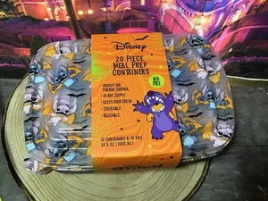 Disney Stitch Vampire 20 Piece Meal Prep Containers -NEW - Picture 1 of 5