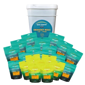 Back Country 7 Day Emergency Food Bucket Camping Hiking Emergency Food Supplies - Picture 1 of 5