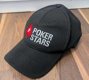 NUEVO OFICIAL Poker Stars Gorra de Béisbol Gorra Talla Única Para Todos ACE Negro Juego - Imagen 1 de 9