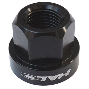 Halo Alloy axle nuts, 10mm black - pair - Picture 1 of 1