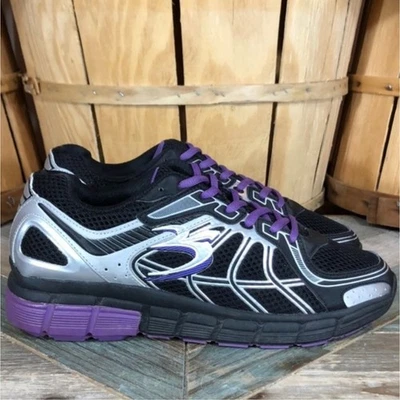 Zapato para caminar Gravity Defyer G-Defy Super Walk negro plateado púrpura para mujer talla 9,5 Foto 1 de 4