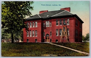 K40/ Lathrop Missouri Postcard c1910 Public School Building 493 - Picture 1 of 2