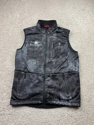 Kryptek Camo Vest Mens Medium Black Softshell Fleece Lined Hunting Tactical - Image 1 of 4