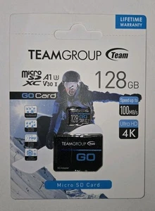 128GB microSDXC Memory Card High-Speed Storage Expandable Transfer 100MB/s - Picture 1 of 10