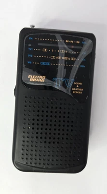 Electro Band Personal TV Sonido Informe Meteorológico Portátil Radio FM Hoy Propietario Foto 1 de 4