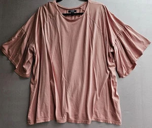 Chaps Shirt Damen 3XL rosa Flatterärmel Raglan Rundhals Freizeit Übergröße - Bild 1 von 5