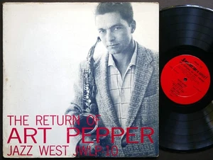 ART PEPPER Die Rückkehr der .. LP JAZZ: WEST JWLP-10 US 1957 DG MONO Jack Sheldon - Bild 1 von 2