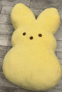 Jumbo Peeps Easter Bunny Plush 42" Big Giant Stuffed Animal Pillow Yellow Rabbit - Picture 1 of 10