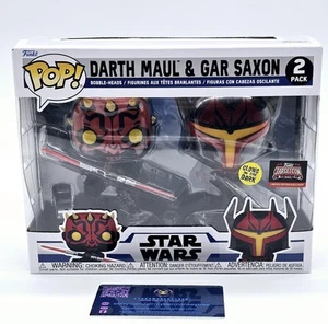 Funko Pop! Vinyl Star Wars Darth Maul & Gar Saxon - 2 Pack - Target Con 2023 - Picture 1 of 8