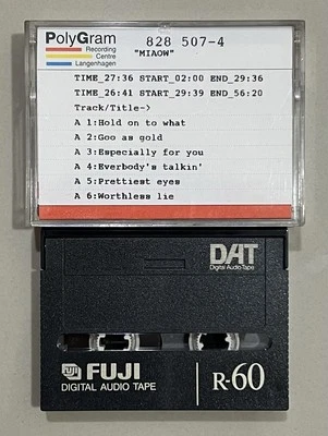 The Beautiful South - Miaow DAT Production Master Digital Audio Tape Cassette - Image 1 of 3