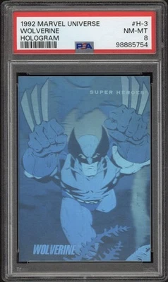 1992 Marvel Universe Росомаха голограмма #H-3 PSA 8 NM-MT  - Изображение 1 из 2