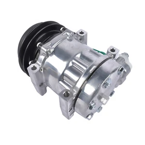 For Komatsu 7360 Kobelco SK135SR Caterpillar 308D Excavator AC Compressor SD7H13 - Picture 1 of 11
