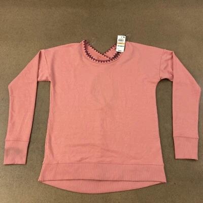 Manta Ideology Para Mujer Talla Pequeña Flor de Rosa Puntada Abierta Cruz Espalda Top Defecto Foto 1 de 4