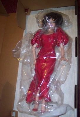 1985 World Doll Alexis Colby Dynasty Joan Collins Style 71840 19” COA Box Tag - Image 1 of 4