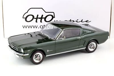 1:12 OTTO mobile G079 Ford MUSTANG Fastback Coupè 1965 Verde Metallizzato - Immagine 1 di 3
