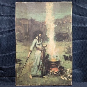John William Waterhouse "The Magic Circle" 12x18" unframed canvas print - Picture 1 of 2