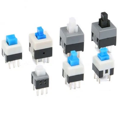 Self-Locking/Non-self-locking Square Push Button Switch 6 Pin 5.8*5.8/7*7/8*8MM - Image 1 of 4