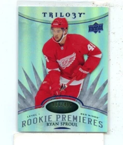 RYAN SPROUL 2014-15 Upper Deck Trilogy Level 1 Premieres Radiant Blue Rookie 499 - Picture 1 of 1