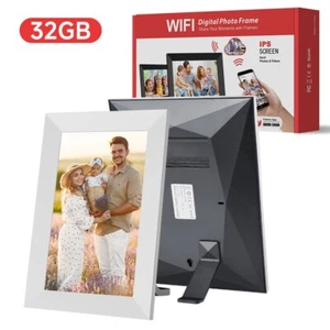 Digital Photo Frame 10.1 inch 1080P HD WiFi Touch Screen App 32GB Video Share - Picture 1 of 9