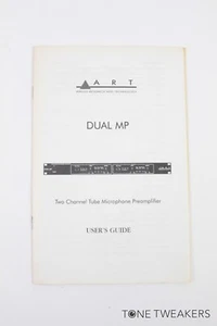 ART DUAL MP USERS GUIDE Manual Mic Preamp pre amplifier rack VINTAGE GEAR DEALER - Picture 1 of 4