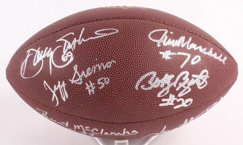 1975 Vikings Football Signed by 7 Siemon, McClanahan, Blair, Voigt, Marshall +2 Cover