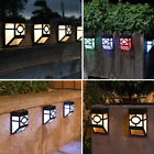8X LED Solarleuchten Wandlampen Zaunleuchte Gartenleuchte Außen Treppen Lampe