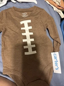 Carter's Baby Jungen Fußball Langarm Body 6 Monate - Bild 1 von 4