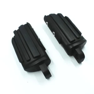 Reposapiés delantero trasero negro para Harley Sportster 1200 Softail Dyna - Imagen 1 de 5