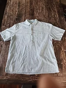 Territory Ahead Polo kurzärmelig blau gestreift Herren 2XL XXL Bambus Knöpfe - Bild 1 von 12
