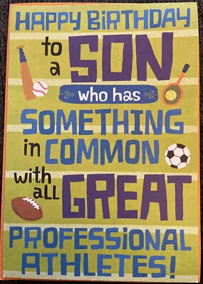 Tarjeta de felicitación de feliz cumpleaños Hallmark, hijo Foto 1 de 3