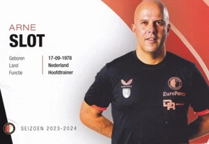 Football - Arne Slot - Official 6x4 Inch Feyenoord 2023/24 Clubcard - Rare - Picture 1 of 1