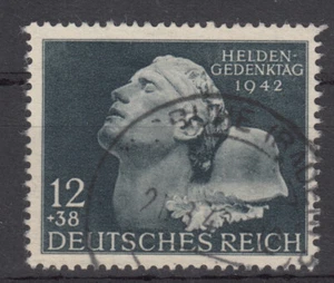 DR 1942, MiNr. 812 V ,gestempelt,Plattenfehler. - Bild 1 von 2