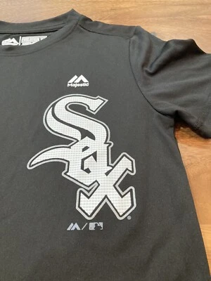 CAMISETA JOVEN NIÑO/NIÑA MAJESTUOSA COOLBASE CHICAGO WHITE SOX NEGRA S PEQUEÑA NUEVA Foto 1 de 3