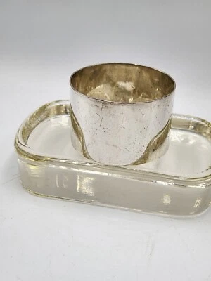 Antique sterling silver napkin ring HM london 1924 - image 1 of 4