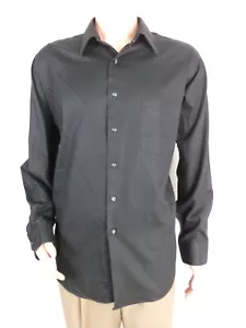 Arrow Long Sleeve Button Up Shirt SIZE: 17.5; 34/35 BLACK - Picture 1 of 2