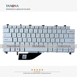 New For DELL XPS13 7390 9310 2-in-1 Laptop Backlit US Keyboard X7C56 White - Picture 1 of 7
