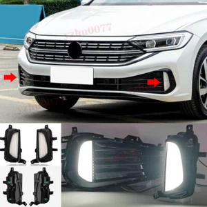 Fit For 2023-2024 Volkswagen Jetta Led White Lights Daytime Running Lights 2pcs - Picture 1 of 8