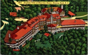 Postcard Aerial View Mayview Manor Blowing Rock North Carolina NC - Picture 1 of 2
