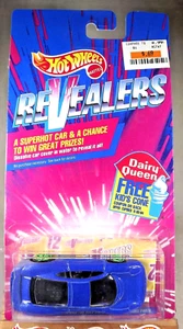1992 Hot Wheels Dairy Queen Revealers #12 JAGUAR XJ220 Blue w/Green UH Sp Opened - Picture 1 of 6