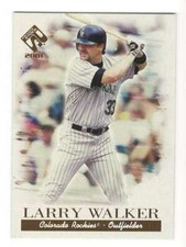 LARRY WALKER 2001 Pacific Private Stock #41  Rockies  ID:2639