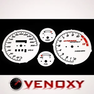 Honda CBR 1000 F SC24 DUAL 1992-1999 KM/H Aftermarket White Gauge Faces - Picture 1 of 1