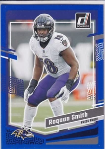 2023 Panini Donruss Press Proof Blue #21 - Roquan Smith - Baltimore Ravens - Picture 1 of 2