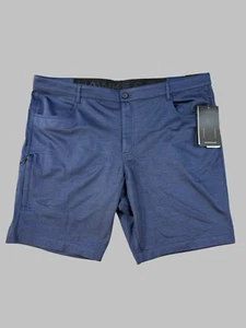Hawke & Co Shorts Mens 42 Blue Performance Woven Stretch Twill Cargo NEW - Picture 1 of 13