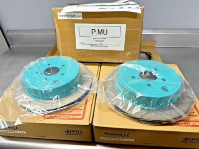 ️‍🔥 *NEW* [PROJECT MU] Rear Club Racer Rotors For 2015-2021 Subaru Impreza WRX Foto 1 de 4