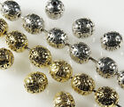 20 X Antique~silver~or~gold~round~tibetan Style~metal~spacer Beads, 8 X 7 Mm