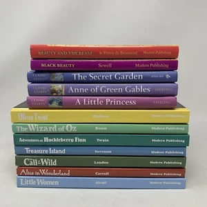 Lot of 12 Treasury of Illustrated Classics & Classic Starts Hardcover Books - Picture 1 of 7