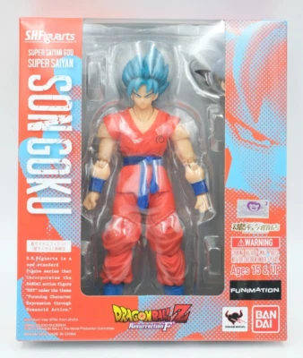 Bandai SH Figuarts Super Saiyan God Saiyan Goku Dragon Ball Z Resurrection F - Image 1 of 3
